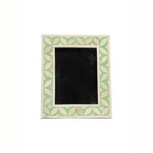 Luxury <b>Black</b> White Bone Inlay Photo <b>Frame</b> Handmade Moroccan Pattern Bone Mosaic Decorative Tabletop - Product Image 1