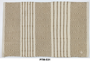 พรมทอมือจากผ้าฝ้าย PTM-531 ดีไซน์ทันสมัย ใช้สำหรับสวดมนต์และเดินทาง ด้านหลังแบบกลับด้านได้ ตกแต่งบ้าน - Product Image 2