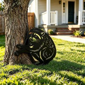 Letrero Metálico para Jardín con Forma de Animal, Blanco, Adorno Artificial Resistente a la Intemperie, para Césped y Jardín, Personalizado, con Mensaje 'No Solicitar' - Product Image 6
