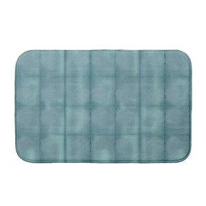 Tapis de sol personnalisé en velours corail de haute qualité, rayé, couleur unie, avec support en PVC, absorption d'eau, antidérapant, gaufré - Product Image 3