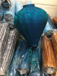 Linterna de Bambú y Seda Vietnamita de Alta Calidad, Tamaño Grande 50-60cm, Decoración para Bodas, Linterna Colgante de Seda de Hoi An, Vietnam - Product Image 4