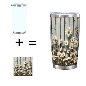 Stainless Steel Tumbler 20oz <b>Double</b> <b>Wall</b> Portable Outdoor Travel Drink <b>Mug</b> With Straw Design - Product Image 1