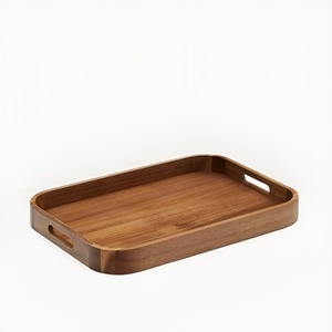 Modern Eco-Friendly Wooden Serving <b>Tray</b> for Dining Kitchen & Home Decor Stylish Durable Food Drink Platter Parties - Product Image 1