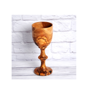 Verre à vin en bois naturel personnalisé, fait main, poli brillant, de qualité alimentaire, au meilleur prix - Product Image 1