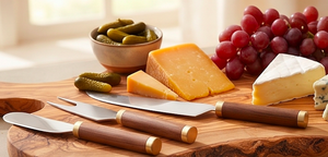 Stainless Steel <b>Cheese</b> <b>Knife</b> <b>Set</b> With Wood Handles Durable Serving Tools For Kitchenware Tableware <b>Cheese</b> And Spreads Use - Product Image 6