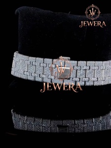 Luxury Stainless Steel Hip Hop Moissanite Diamond Watch with Brilliant VVS Moissanite Stones for Birthdays and Anniversaries - Product Image 6