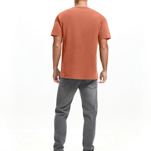 T-shirts pour hommes en gros à prix abordable, personnalisés, de haute qualité, 100 % coton, coupe ample, formels, unis, à séchage rapide, style Ringer - Product Image 2