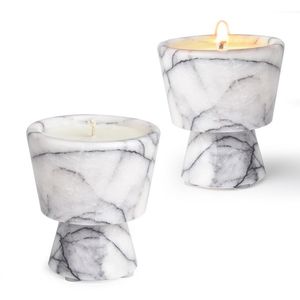 Premium Marble Candle Wax Jar Container For Handmade Candle Production And Luxury Home Decoration Purpose - Product Image 4