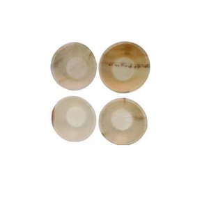 4.5Inch Eco Friendly Biodegradable Areca Palm Leaf Disposable Round <b>Bowl</b> for Serving Condiments <b>Snacks</b> Party Catering Dinnerware - Product Image 1