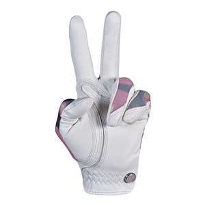 Gants de golf pour hommes en cuir de mouton de qualité supérieure Nayab Industries, blancs, antidérapants, avec design camouflage sublimé, robustes pour l'extérieur - Product Image 4