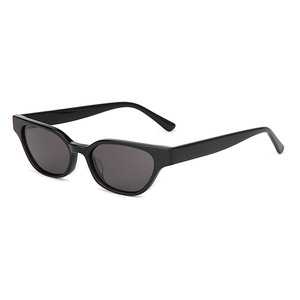 LMAMBA 8016 Fashion Trend <b>Retro</b> Yellow Polarized Shade Custom Logo Classic Luxury Small Cat Eye Acetate Women <b>Sunglasses</b> 2025 - Product Image 2