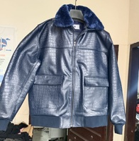 Chaqueta Bomber de Cuero Genuino Ecológico de Alta Calidad, Personalizable y Hecha a Mano, para Hombre, con Cierre Frontal Completo