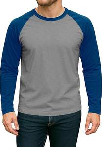 เสื้อยืดแขนยาว OEM แขนเสื้อแบบแร็กแลนตัดต่อสี สำหรับผู้ชาย 180 GSM คุณภาพพรีเมียม ผ้าฝ้าย 100% หลายสี ดีไซน์ใหม่ สไตล์สตรีทแวร์ - Product Image 6