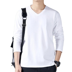 Spring Autumn 100% Cotton O-Neck <b>Short</b> <b>Sleeve</b> <b>Men's</b> Formal T-<b>Shirt</b> with Pattern Loose Fit Anti-Pilling - Product Image 5