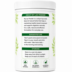 ผงสมุนไพร MY HERBAL LAX สารสกัดจากพืชอายุรเวท สูตรบำรุงลำไส้และช่วยย่อยอาหาร ช่วยย่อยอาหารตามธรรมชาติและปรับสมดุลการขับถ่าย - Product Image 3