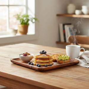 Plateau de service en acier inoxydable en forme de feuille, plateau décoratif en métal pour aliments, plat de service élégant pour hôtel, restaurant, fête - Product Image 2