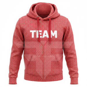 Sudadera con capucha de algodón grueso de alta calidad para hombre, con logotipo personalizado, con cremallera completa y estilo pullover, forro polar French Terry, talla grande. - Product Image 1