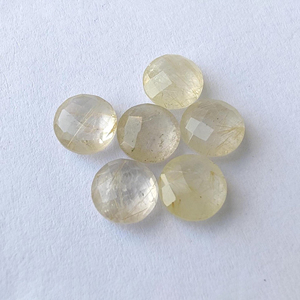 Pierres précieuses naturelles de préhnite verte, rondes, taille briolette, taille à carreaux, calibrées, vente en gros, toutes tailles disponibles - Product Image 6