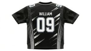 Vente en gros de maillots de football américain personnalisés en taille plus, manches courtes / Nouveautés, hommes, femmes, logo brodé - Product Image 3