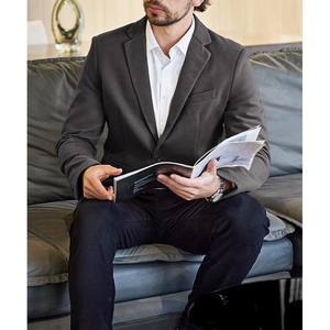 Costume de mariage de luxe sur mesure pour homme, blazer croisé anti-plis de haute qualité, uniforme d'hôtel, avec logo personnalisé - Product Image 3