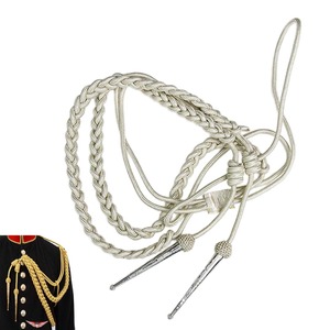 Shoulder Aiguillette silver plated tips - Product Image 4