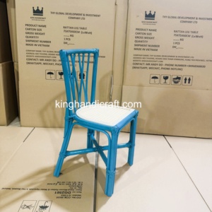 Silla Infantil de Mimbre Hecha a Mano Personalizada, Silla de Fiesta para Niños de Ratán Natural, Muebles para Eventos al por Mayor, Proveedor de Vietnam - Product Image 2