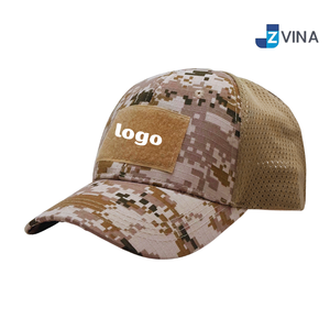Custom Logo Camouflage Mesh Tactical Baseball Cap Velcro Patch Adjustable <b>Dad</b> <b>Hat</b> for Outdoor Sports - Product Image 4
