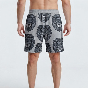 Pantalones Cortos de Forro Polar Sublimados para Hombre, Pantalones Cortos de Algodón con Cordón en la Cintura, Casuales, Cómodos, Holgados, de Corte Suelto, Sublimados - Product Image 3
