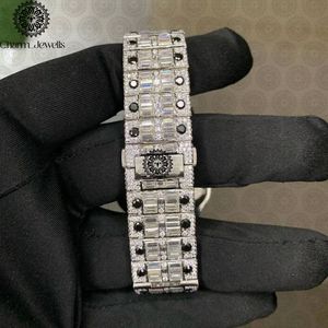 Montre analogique de luxe Charm Jewells en acier inoxydable, boîtier 40 mm, cadran en cristal saphir, mouvement mécanique, mode masculine, étanche 10 bars - Product Image 5