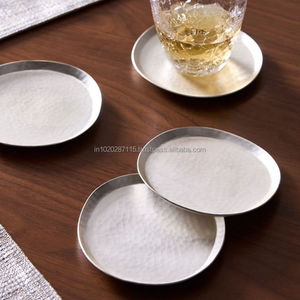 Sous-verre en métal avec support pour café thé bière cocktail whisky verre tasse table protection maison bureau bar - Product Image 1