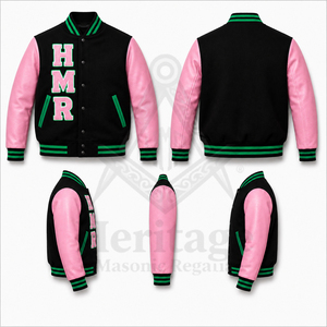Veste de sororité Alpha Kapa personnalisée HMR, brodée, style varsity pour femmes, avec logo personnalisé, veste de sororité pour femmes - Product Image 3