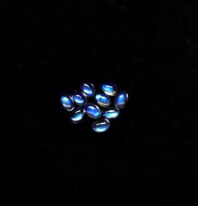 Piedra Lunar Arcoíris Natural de 3x5mm, Cabujón Plano Ovalado, Gema Calibrada Suelta, Calidad AAA, Piedra Lunar a Precio Accesible - Product Image 2