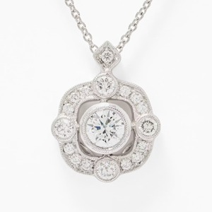 Collar con Colgante de Diamante Cultivado en Laboratorio de 0.50ct, Engastado en Bisel, Oro Amarillo de 14K, Joyería Fina para Mujer, Estilo Minimalista y Elegante para Uso Diario - Product Image 2