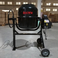 BISON (CHINE) Petite bétonnière électrique portable 120L 140L 160L 180L 200L avec tambour