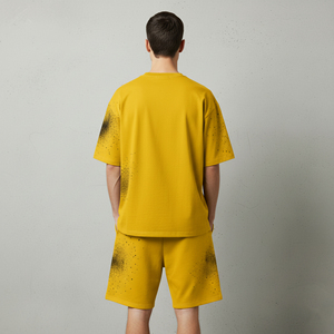 2026 New arrived Shorts <b>Set</b> Casual Wear Streetwear custom DTF Printed logo 100% Cotton with <b>spray</b> Short <b>Set</b> hip hop With OEM - Product Image 6