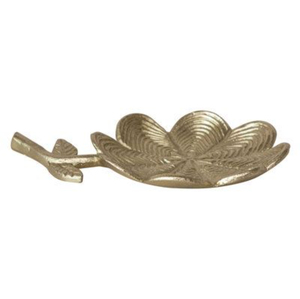 Plat de service élégant en aluminium, forme de feuille, finition argentée, plat de service alimentaire, ustensiles de cuisine, plat à fruits secs et à collations pour la table - Product Image 6