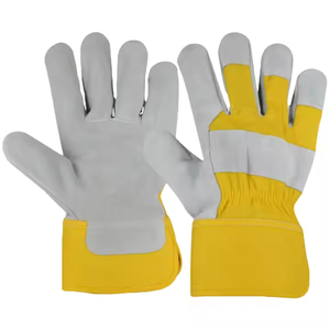 Best <b>Performance</b> Canadian Rigger Construction Cowhide Split Leather Safety Gloves Abrasion Resistant Personal <b>Protective</b> Gloves - Product Image 1