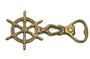 Ouvre-bouteille marin en laiton massif, écologique, résistant au lave-vaisselle, décoratif pour la maison ou le bar - Product Image 4