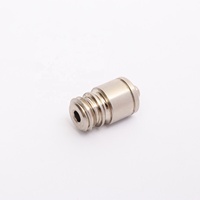 Connecteurs d'aiguilles de seringue en laiton nickelé, raccord mâle Luer vers adaptateur Luer Lock à filetage 3/8-18
