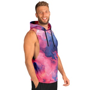 New Arrival Sublimation Sleeveless Hoodie 100% Cotton Winter Plain Dyed Durable Stylish Design <b>Mens</b> Hoodie - Product Image 3