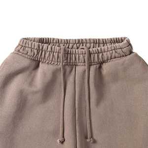 Pantalon de jogging cargo en molleton épais pour homme, style sport décontracté avec poches, noir - Product Image 2