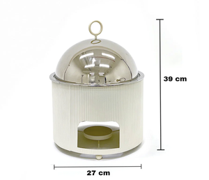 Casserole moderne en acier inoxydable avec revêtement émaillé, écologique, pour buffet, mariage, cuisine domestique - Product Image 2