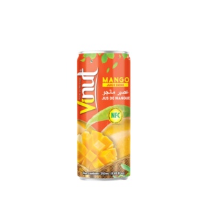 Bebida natural para Vinut NFC 250ml Mango Juice Energy Drink Hecho con jugo real OEM ODM de la fábrica de Vietnam - Product Image 1