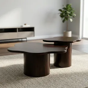 Modern Metal <b>Nesting</b> Coffee <b>Table</b> Contemporary Design Living Room Furniture - Product Image 3
