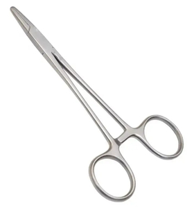 Porte-aiguilles Castroviejo manuels pour implants dentaires orthodontiques, 14-16 cm, têtes droites et courbées, pinces chirurgicales, instrument - Product Image 4
