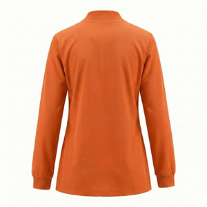 เสื้อแจ็คเก็ตสครับสำหรับผู้หญิง แบรนด์ของตัวเอง โลโก้สั่งทำได้ คอทรงกลม ซิปด้านหน้า ราคาขายส่ง จำนวนมาก รับผลิตแบบ OEM  เสื้อแจ็คเก็ตสครับทันสมัย - Product Image 3