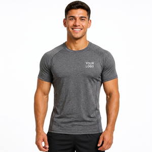 Camiseta de Compresión Personalizada para Hombre, Secado Rápido, para Gimnasio, Fitness, Running, Ropa Deportiva, Fabricante OEM, Camiseta Deportiva 2026 - Product Image 2