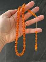 Tasbih Resin Ramah Lingkungan Buatan Tangan 33 Butir Gaya Ottoman dengan Rumbai Model Malaikat