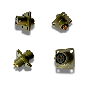 Conector Eléctrico Hembra de 4 Pines MIL-DTL-26482, Conector MS3112E 8-4S y MS3116F 8-4P, Clasificación IP67, 12V 7.5A, Conectores de Cobre - Product Image 2