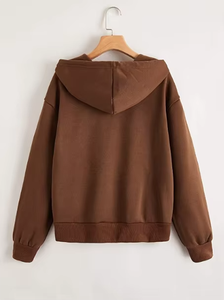 Sweat-shirt à capuche basique pour femmes, confortable et élégant, fabriqué en tissu polaire doux et respirant, parfait pour un usage quotidien. - Product Image 6